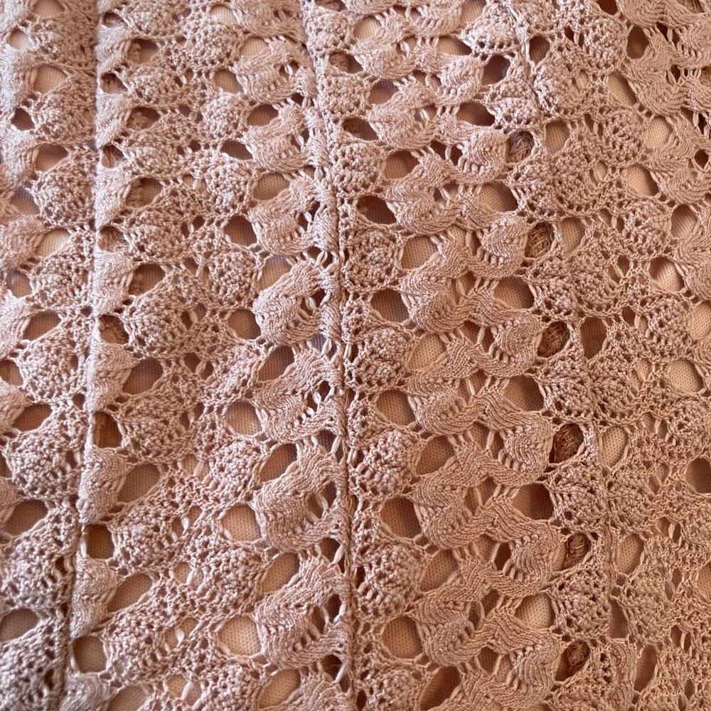 Rabbit Rabbit Rabbit Crochet lined Fit & Flare Dress w/flutter Sleeves - Picture 7 of 10